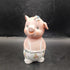 Vintage 1960s Porcelain Bisque Piggy Coin Bank from Korea 6.5