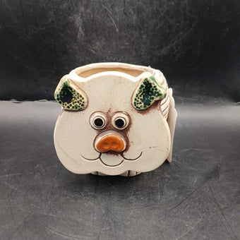 :heart:VTG US LEISURE PRODUCTS INC ANIMAL FACE PLANTER PIG TAIWAN 3-3/4