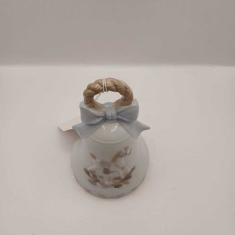 Vintage Christmas Victorian Pastel Rocking horse toys On White Bell Taiwan 6