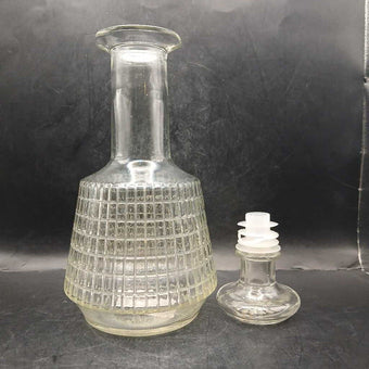 Vtg. Glass Decanter