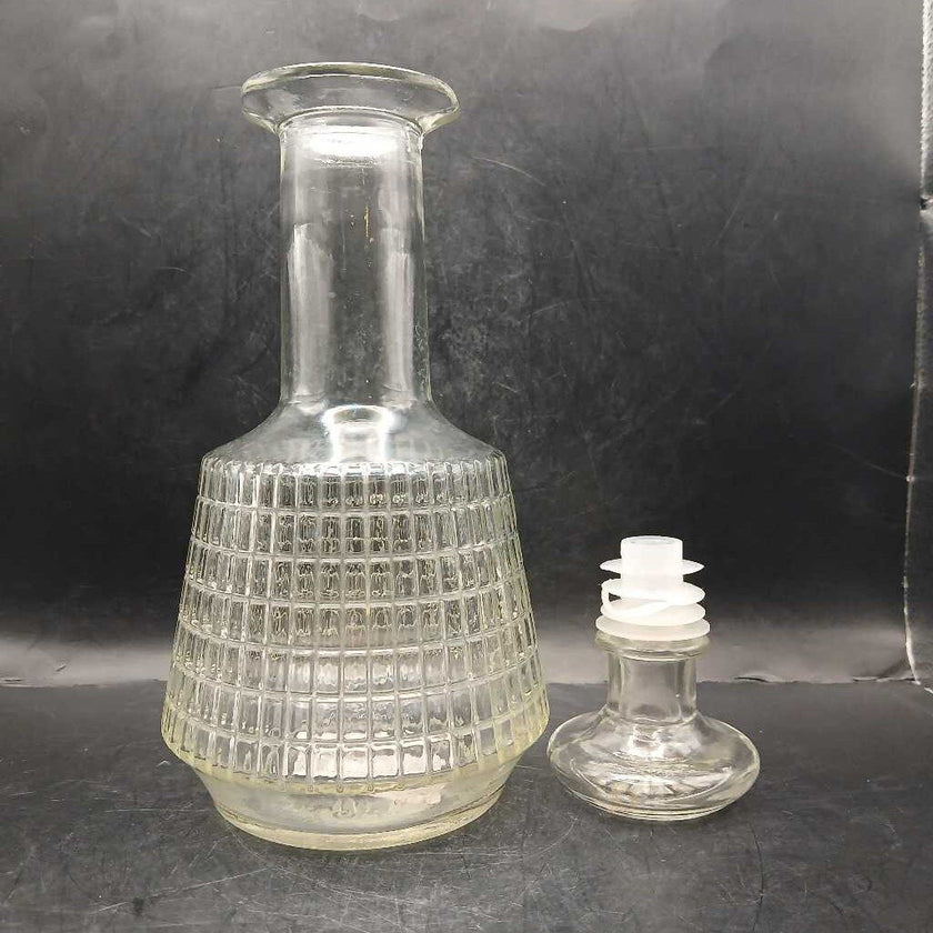 Vtg. Glass Decanter