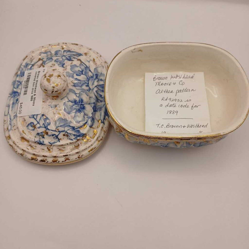 Brown Westhead & Moore covered box circa 1889