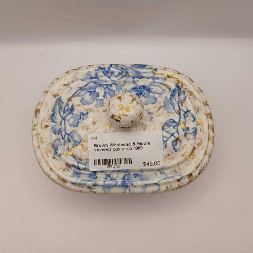 Brown Westhead & Moore covered box circa 1889