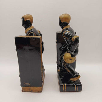 Vtg. Ceramic Bookends