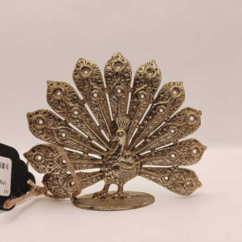Vtg Peacock Jewelry Holder