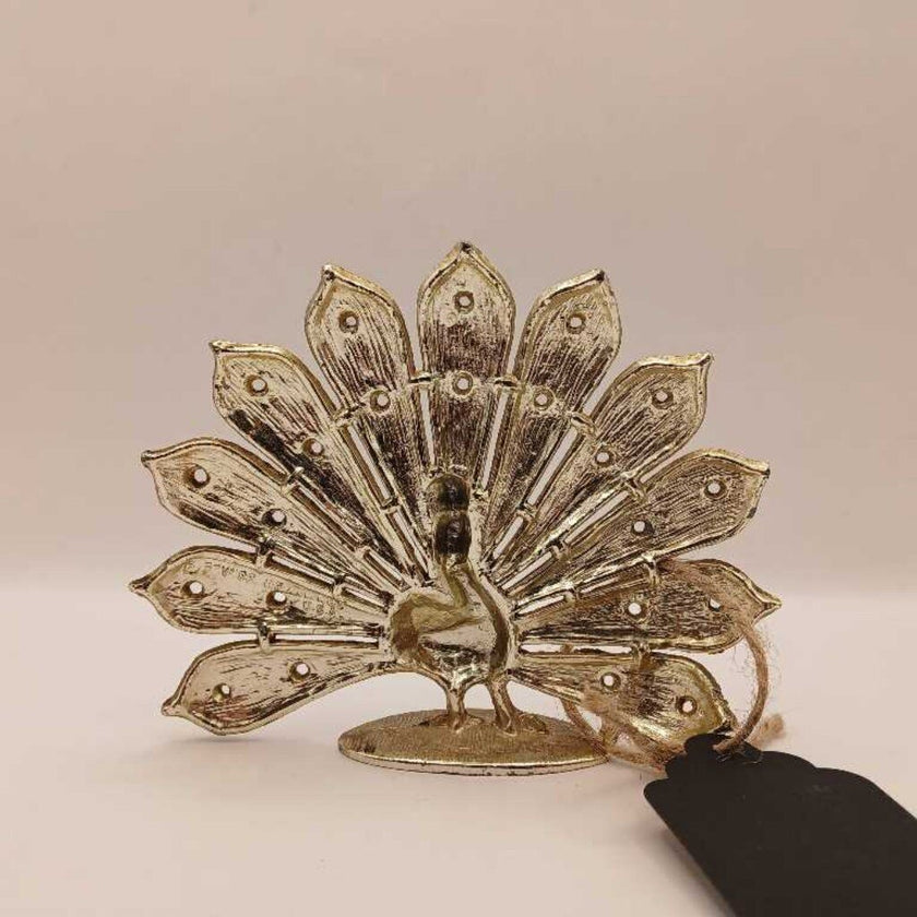 Vtg Peacock Jewelry Holder