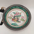 Vtg Porcelain Bowl w Pewter Overlay