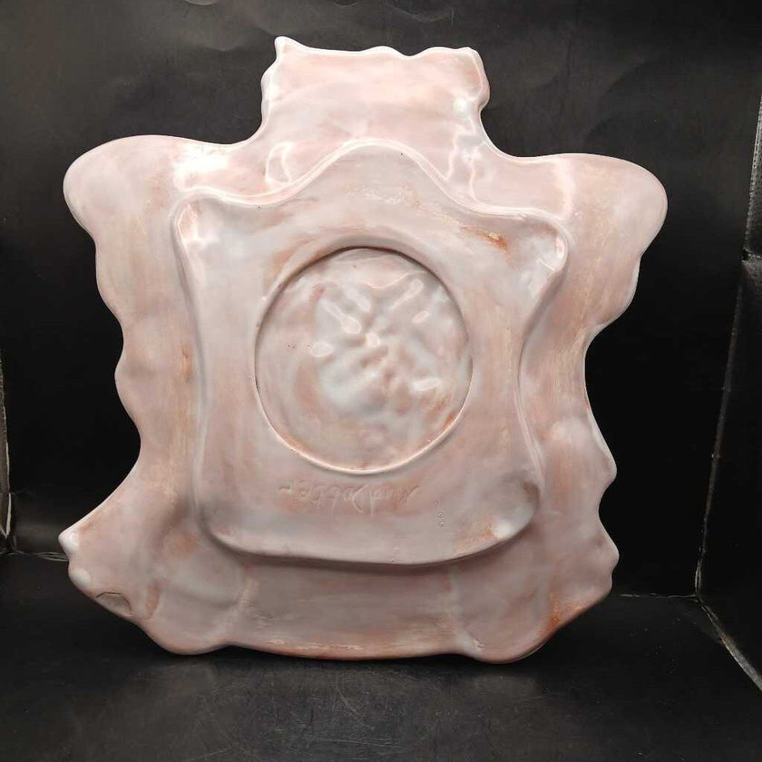 Red Ware Angel Platter Ceramic VTG