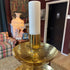 Brass footed double bowl candlestick