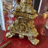Brass footed double bowl candlestick