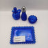 Cobalt Blue 4 Piece Condiment Set
