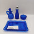 Cobalt Blue 4 Piece Condiment Set