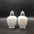 Imperial Milk Glass Salt + Pepper
