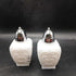Imperial Milk Glass Salt + Pepper