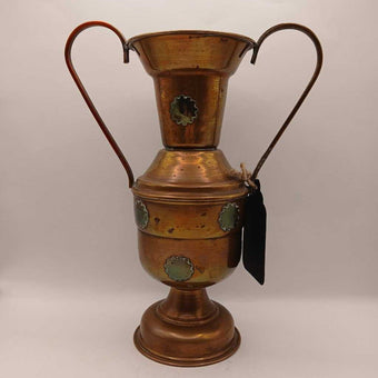 Vtg Moroccan Copper Vase