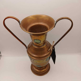 Vtg Moroccan Copper Vase