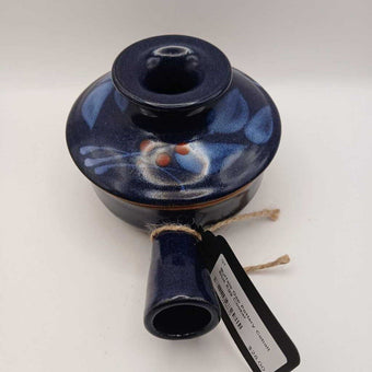 Buffalo Gap Pottery Cobalt Blue Egg Cooker