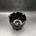 Vtg. Black Indian Glass Diamond Holder