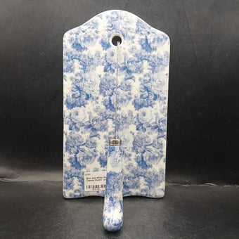 Blue and White Porcelain Cheese Board and Knife set