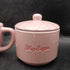 Hey Sugar Covered Sugar Bowl & Creamer Made w/ Love Set Romantic Valentine Pink