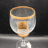 Set of 3 Block VINTAGE Blown Glass Optic Wine Goblet 9.5