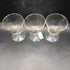 MCM Libbey Gold Leaves Cordial Glasses - Set of 3
