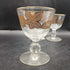 MCM Libbey Gold Leaves Cordial Glasses - Set of 3
