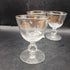 MCM Libbey Gold Leaves Cordial Glasses - Set of 3