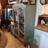 Curio Cabinet Hand Painted 2 tone rustic