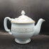 Blue Queen Anne Style Teapot With Gold Lattice