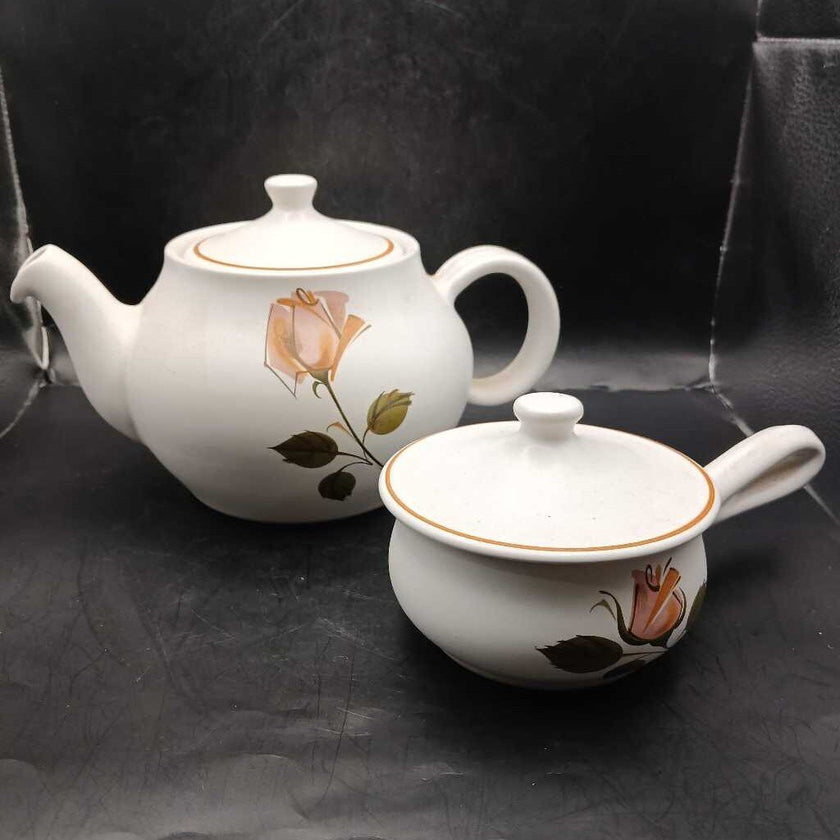 Rose teapot set (2 pieces)