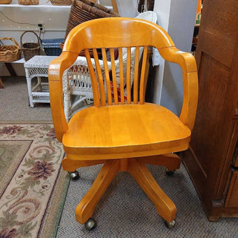 Solid Oak Office Chair
