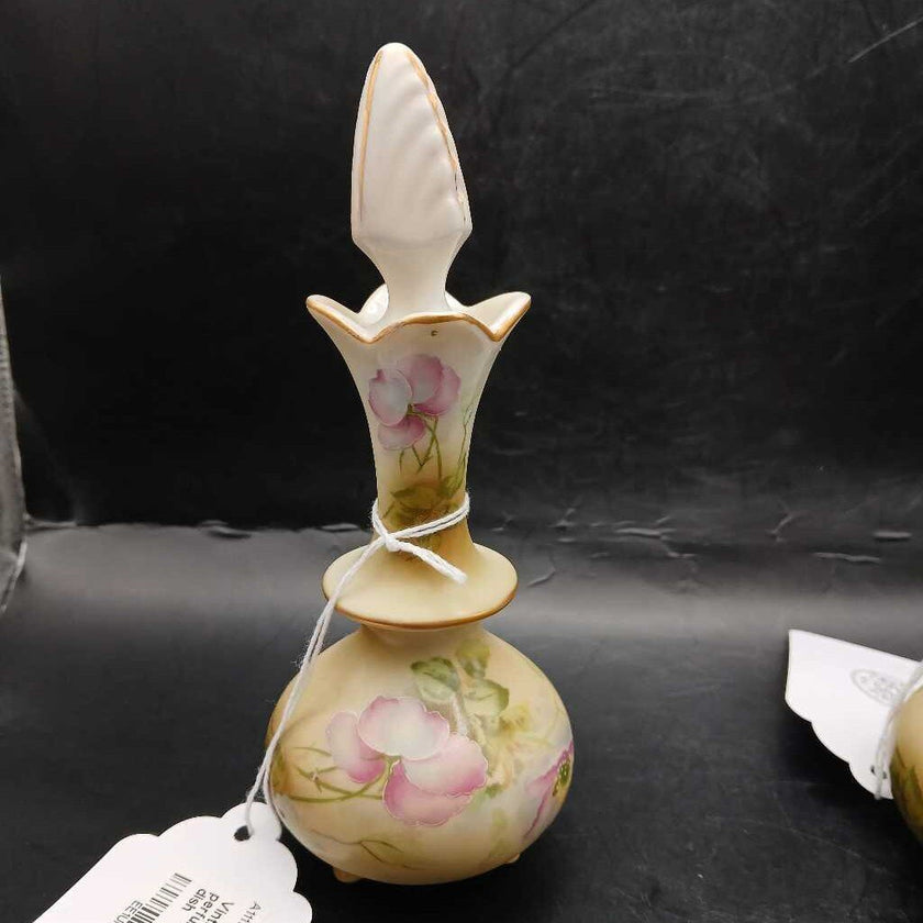 Vintage Nippon vanity dresser perfume bottles and powder dish