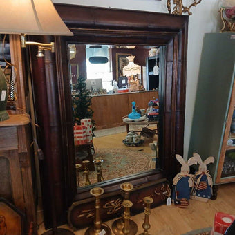 Leather Mirror -as is