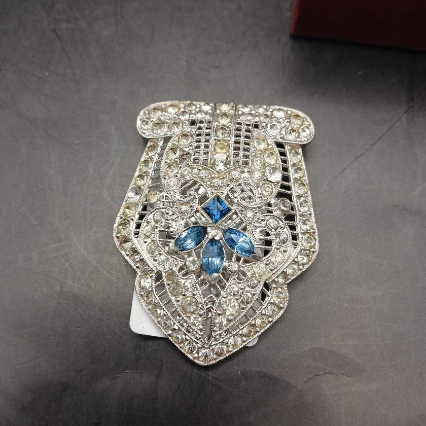 Vintage rhinestone fur/shawl clasp