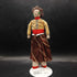 Navajo doll circa 1900 with bead earrings, tin cuff and breastplate