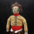 Navajo doll circa 1900 with bead earrings, tin cuff and breastplate