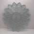 Clear carnival glass serving dish