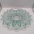 Clear carnival glass serving dish