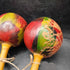 Vtg Pair Hand Carved Wooden Maracas 1 of 2