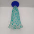 Beautiful satin glass, multicolored vase