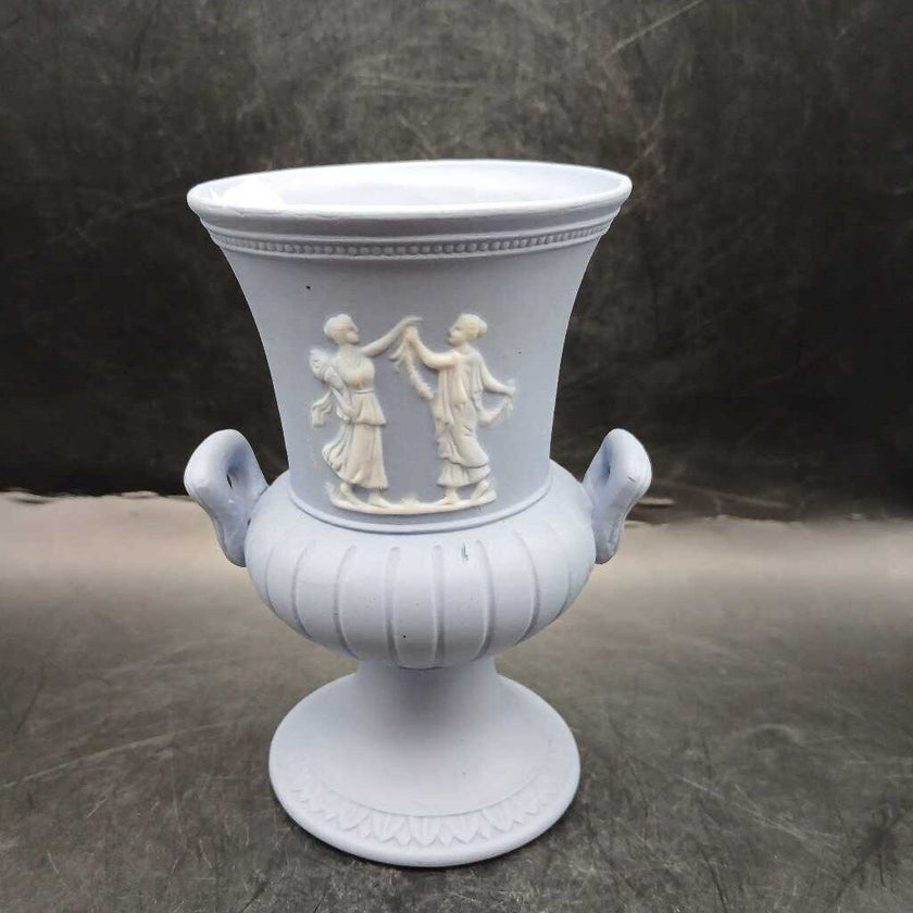 Jasperware style urn vase