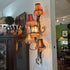 Vintage European Style Wall Plug Sconce Fixture Chandelier 5 Bell Shades Lamp
