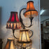 Vintage European Style Wall Plug Sconce Fixture Chandelier 5 Bell Shades Lamp