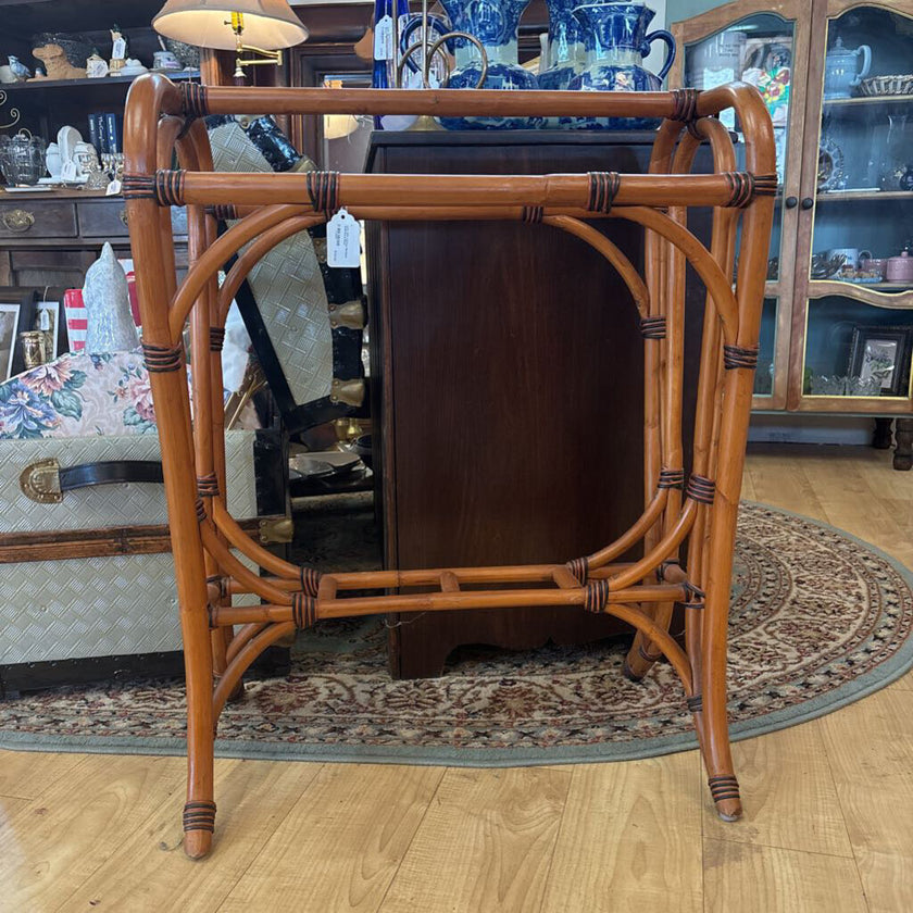Late 20th Century Bamboo Quilt/towel Rack