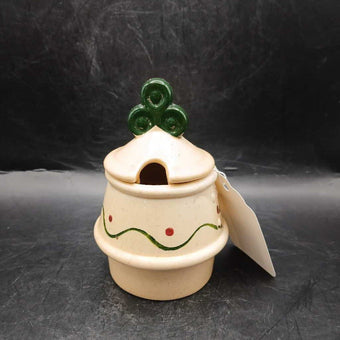 Vintage Metlox Poppytrail California Provincial Rooster Covered Sugar Chickens