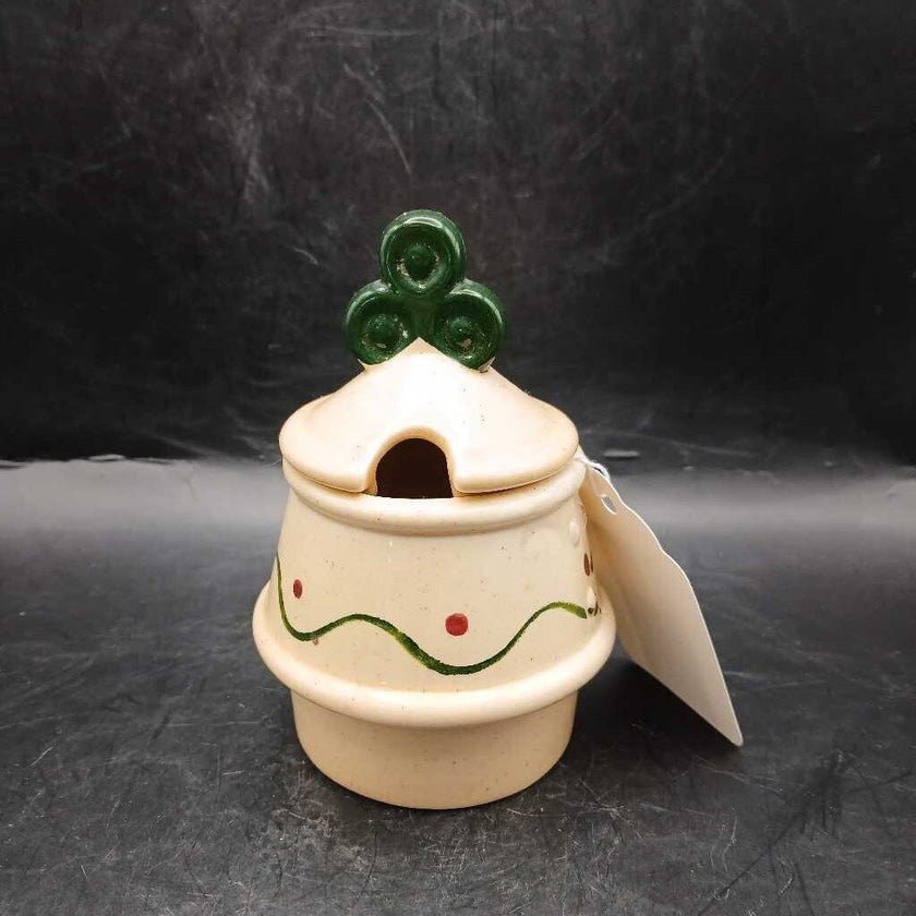 Vintage Metlox Poppytrail California Provincial Rooster Covered Sugar Chickens