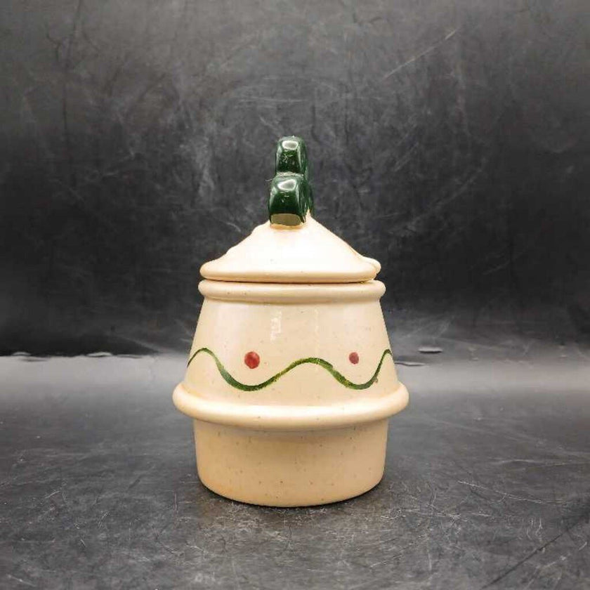 Vintage Metlox Poppytrail California Provincial Rooster Covered Sugar Chickens