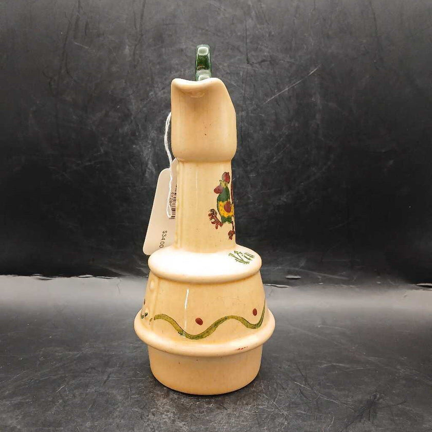 Vintage Metlox Poppytrail California Provincial Rooster Oil Carafe Chickens