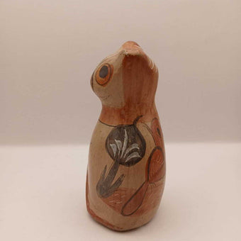 Tonala Cat Figurine Terracotta